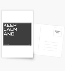 CSGO Console KEEP CALM AND voice_enable 0 Postcards