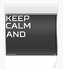 CSGO Console KEEP CALM AND voice_enable 0 Poster