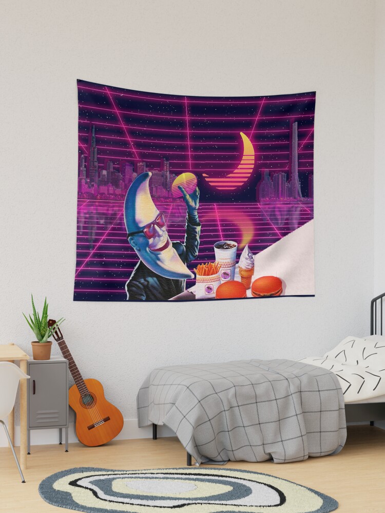Moonday Night 80s Retro Aesthetic Vaporwave 