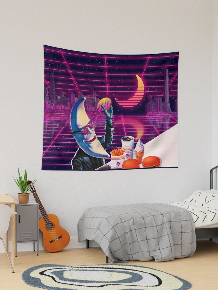 Moonday Night 80s Retro Aesthetic Vaporwave 