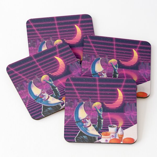 Item preview, Moonday Night 80s Retro Aesthetic Vaporwave  designed and sold by Ratch2929.