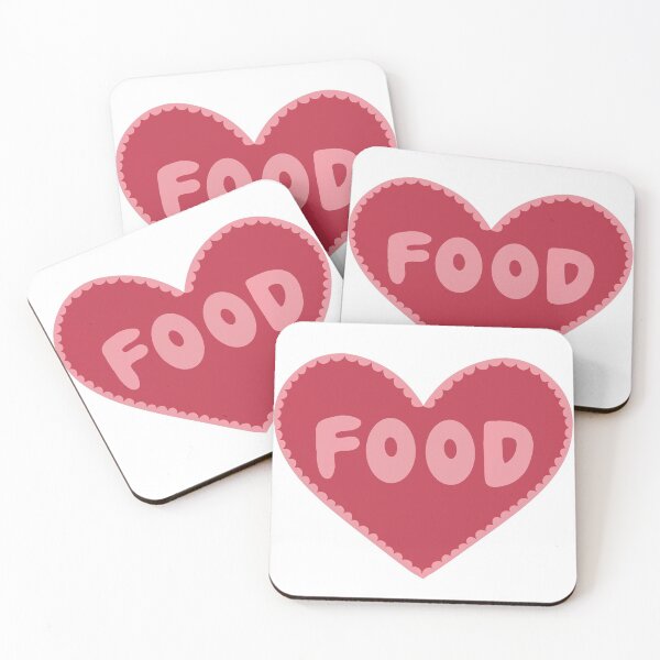 Item preview, Funny Food Quotes - Red Food Heart designed and sold by ToriaScarlett.
