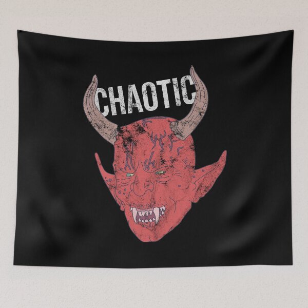 Item preview, Distressed Chaotic Evil - Devil Chaotic Text - Roleplaying designed and sold by DeWinnes.