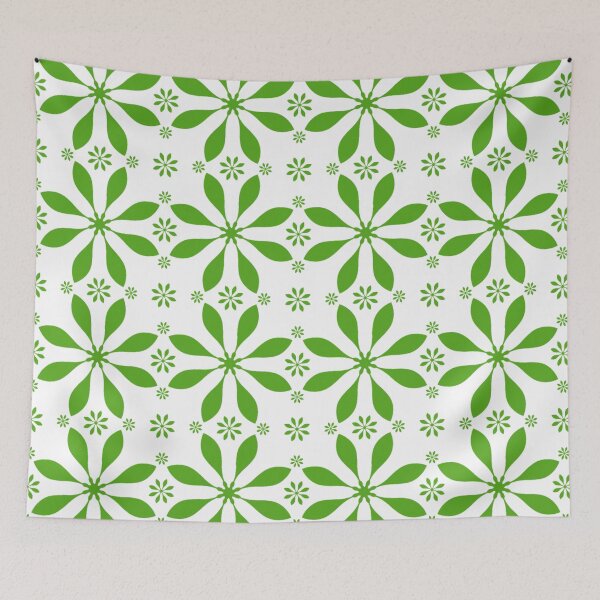 Item preview, Green flower pattern designed and sold by CreativeWorld96.