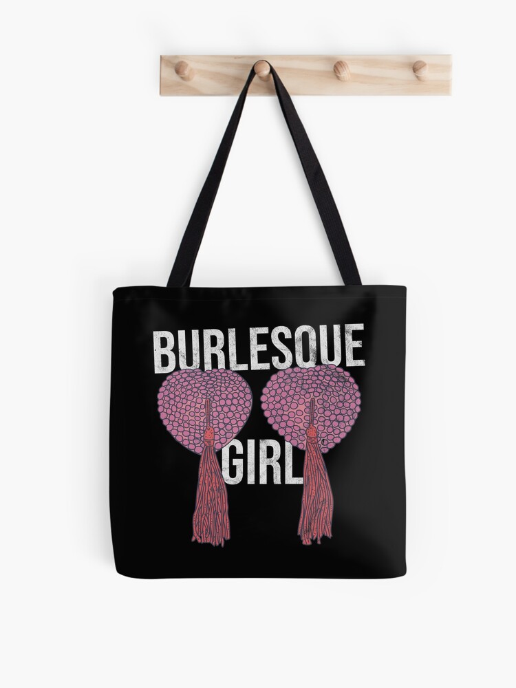 Burlesque - Burlesque Girl Text - Nipple Tassels - Burlesque - Sticker