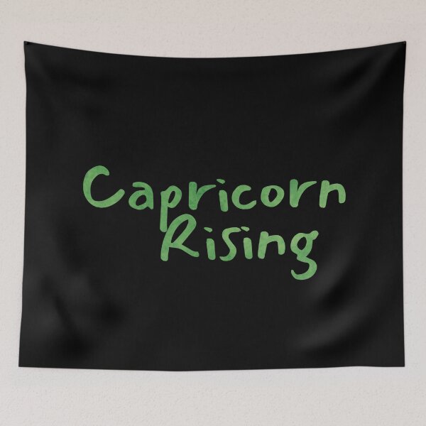 Item preview, Capricorn Rising Text Green designed and sold by leomooncreates.