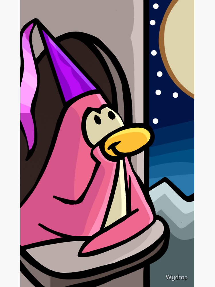 eat the rich - club penguin Sticker for Sale by charlottespice