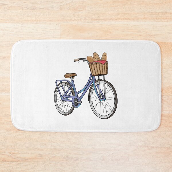 Item preview, Women's bike with Basket & Bread designed and sold by Snabdesign84.