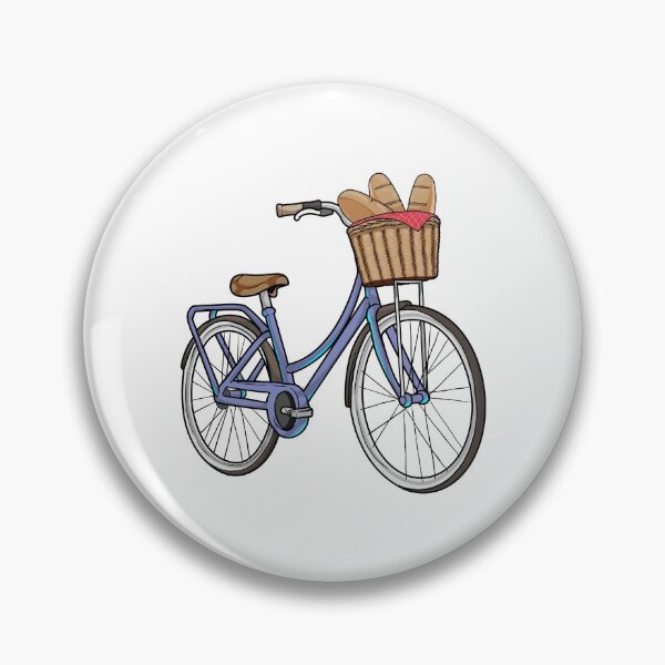Item preview, Women's bike with Basket & Bread designed and sold by Snabdesign84.
