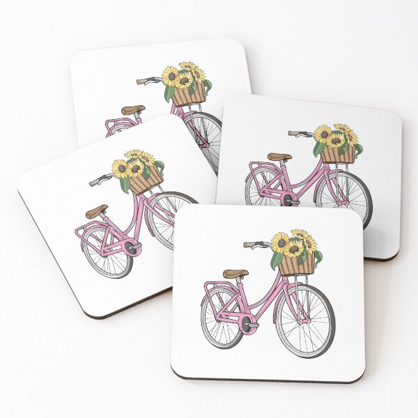 Item preview, Women's bike with Basket Flowers designed and sold by Snabdesign84.