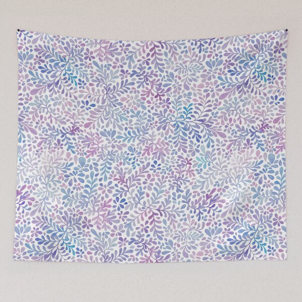 Item preview, Floral watercolour pattern (white background) designed and sold by adrstefanska.