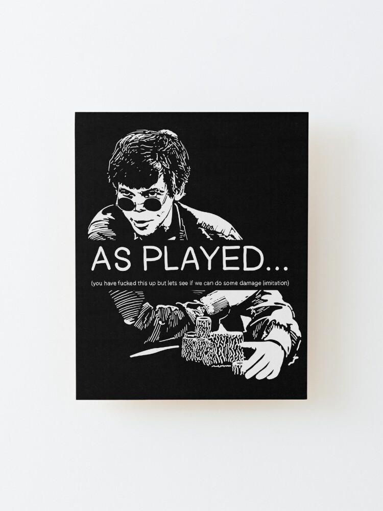 Alternate view of As Played... Mounted Print