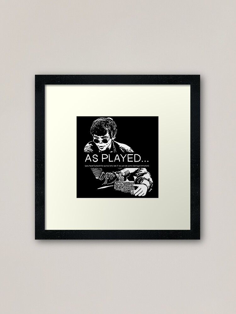 Alternate view of As Played... Framed Art Print