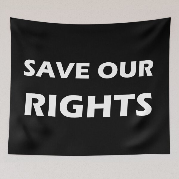 Item preview, Save our Human Rights, protest designed and sold by ArtOfRebellion.