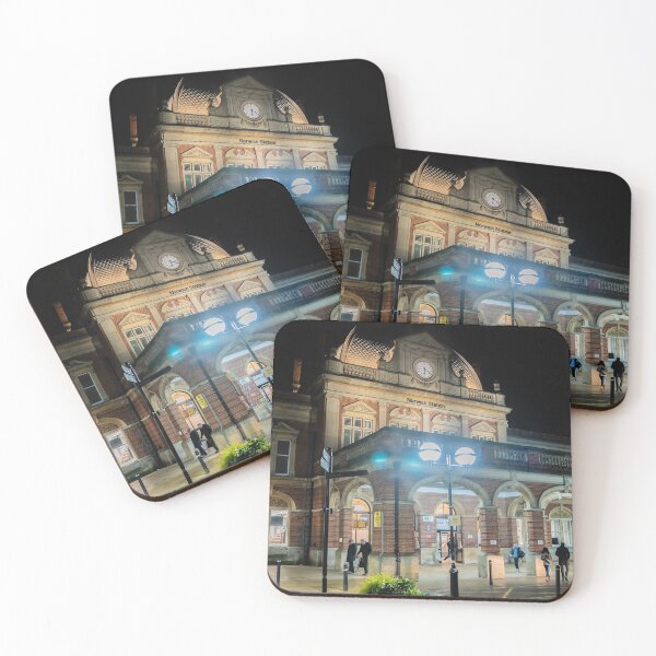Item preview, Norwich train station captured on a dark and rainy winter's evening designed and sold by yackers1.