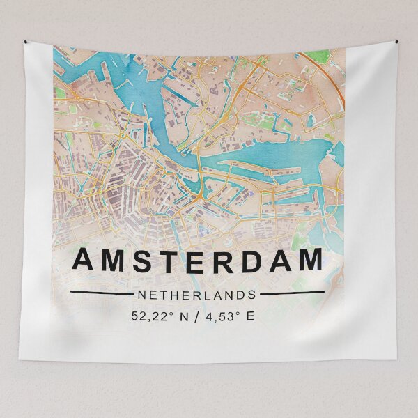 Item preview, Amsterdam MAP POSTER designed and sold by rashadat.