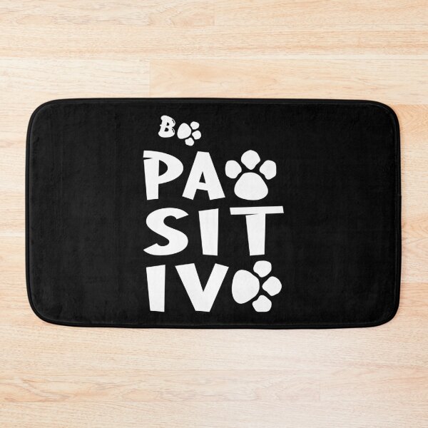 Item preview, Staying Positive with Happy Thoughts for animal lovers (White on Black) designed and sold by yappei.
