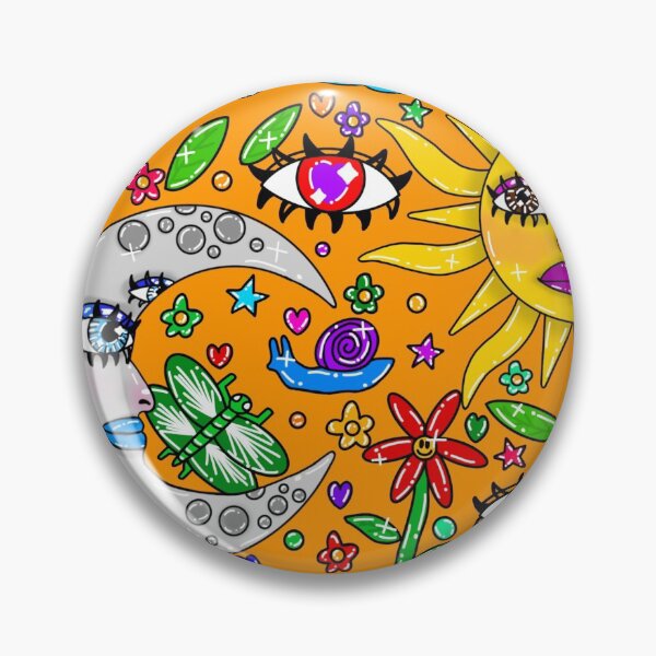 Item preview, A Trippy Moon And Sun Pattern designed and sold by VincentNiek.