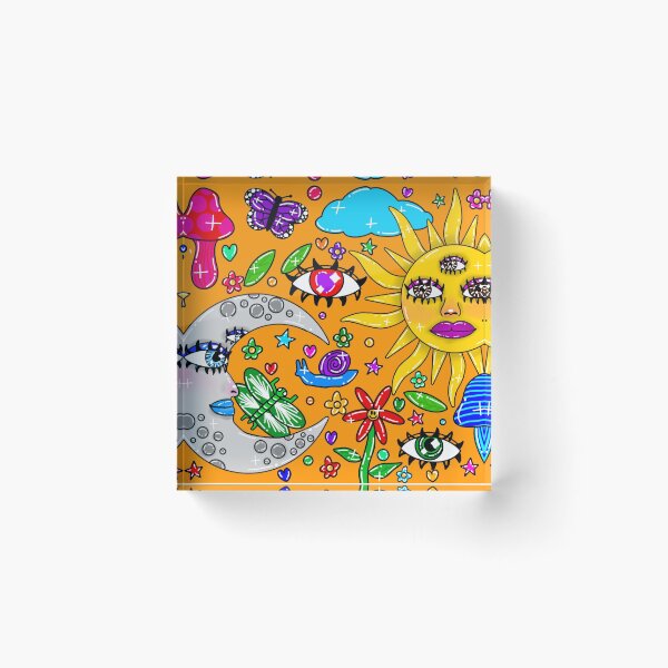 Item preview, A Trippy Moon And Sun Pattern designed and sold by VincentNiek.