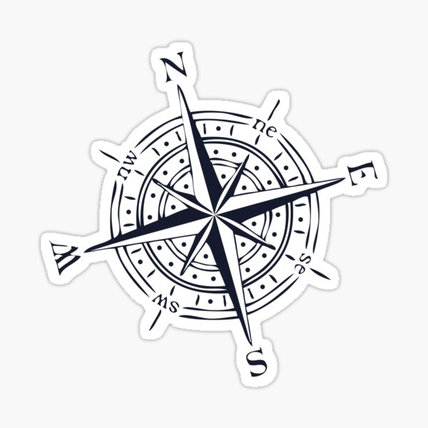 Compass Stickers Redbubble