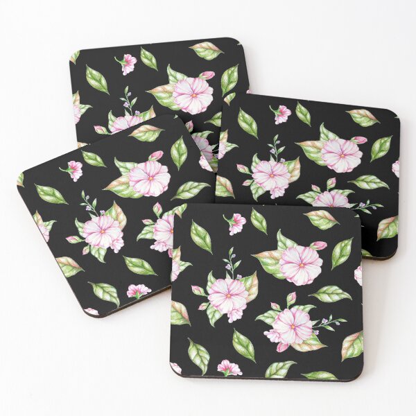 Item preview, Pink Flowers and Leaves designed and sold by Printedarts.