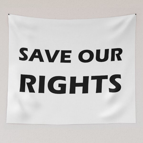 Item preview, Save our Human Rights, protest designed and sold by ArtOfRebellion.