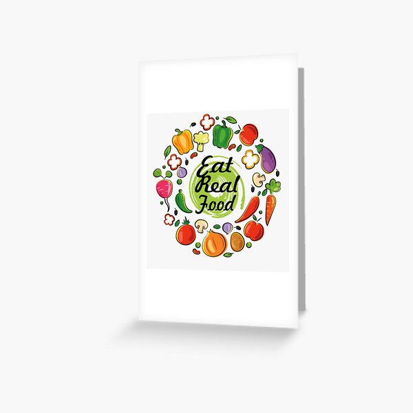 Item preview, eat real food designed and sold by Fine Art California.