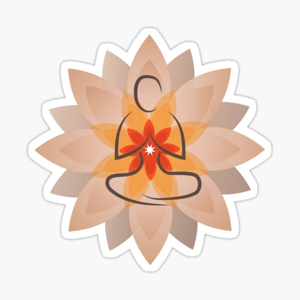 Vista previa del artículo con la obra «Dama de yoga de flores», diseñado y vendido por hecolors.