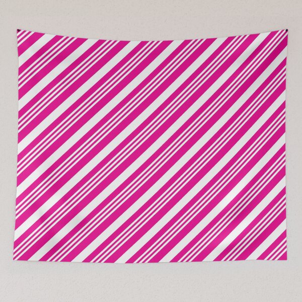 Artikelvorschau, Candy Cane Stripes Style 1 in Pink und Weiß umgekehrt entworfen und verkauft von Darcy777.