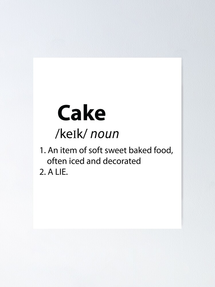 Cake Definition Print - Etsy Ireland