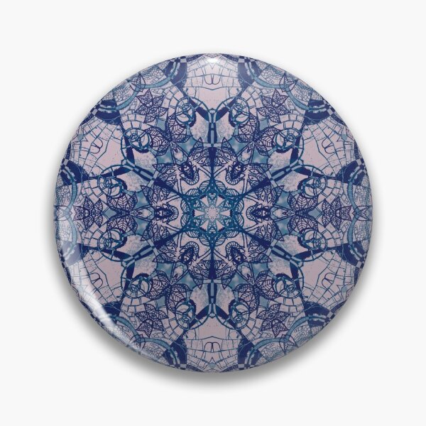 Item preview, Shamans blue dream - deep cold jungle mandala designed and sold by GloomyLand.
