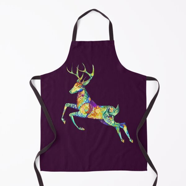 Item preview, Jumping Deer - Colourful Animal Illustration designed and sold by SeraphineArts.