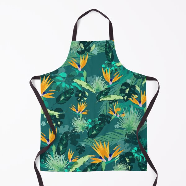 Item preview, Jungle Leaves and Tropical Flower Pattern designed and sold by SeraphineArts.