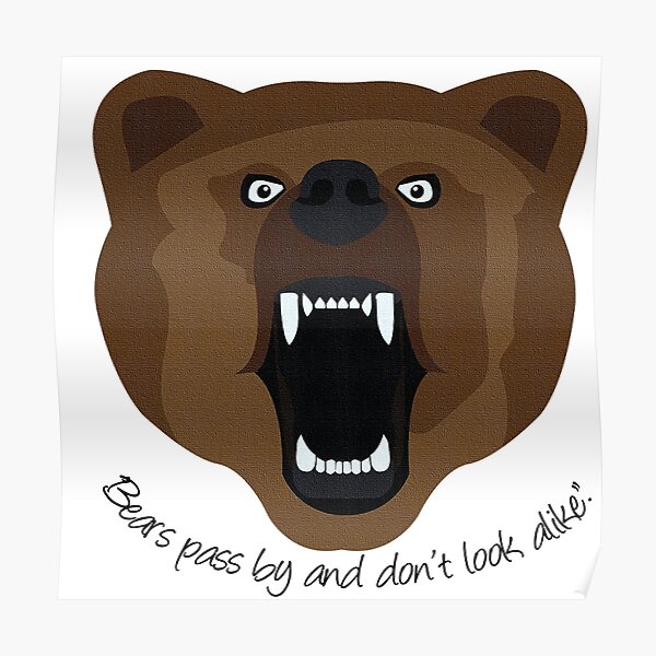 Roblox Bear Posters Redbubble - scary bear roblox game