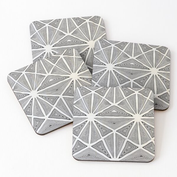 Item preview, Black and White Triangles Pattern designed and sold by africanvisuals.