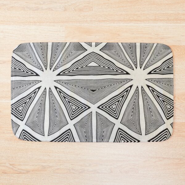 Item preview, Black and White Triangles Pattern designed and sold by africanvisuals.