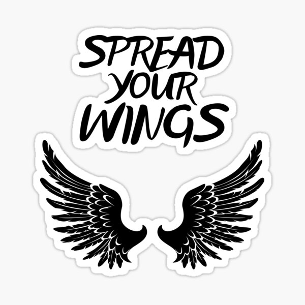 "Spread your Wings realistic" Sticker for Sale by RIVEofficial Redbubble