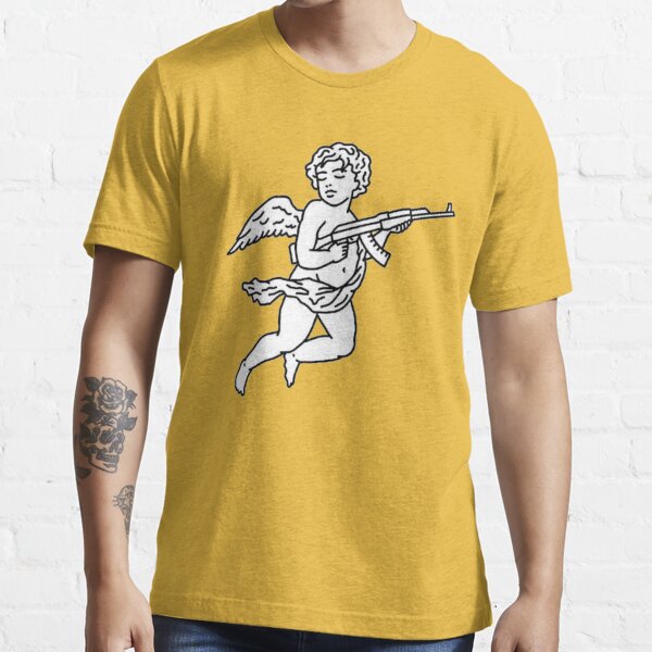 Los Angeles Angel with AK 47' Men's T-Shirt