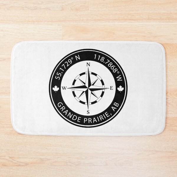 Item preview, Grande Prairie, Alberta Geographical Coordinates designed and sold by TeeOhGraphics.