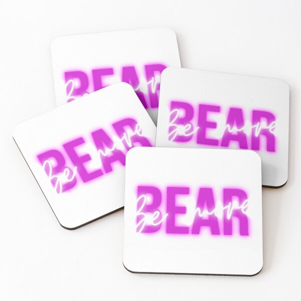 Item preview, Be More Bear Pink designed and sold by BigBrightBear.