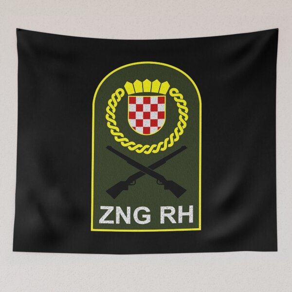 Item preview, ZNG RH Croatian Army Flag designed and sold by Velered Designs ⚜️.