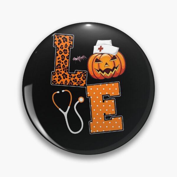 Item preview, Nurse Love Halloween Pumpkin Leopard designed and sold by BrucesAlexander.