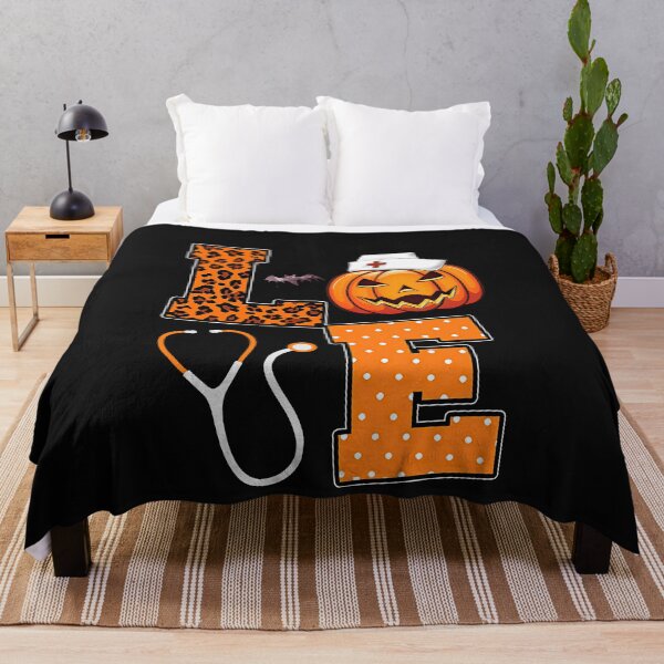 Item preview, Nurse Love Halloween Pumpkin Leopard designed and sold by BrucesAlexander.
