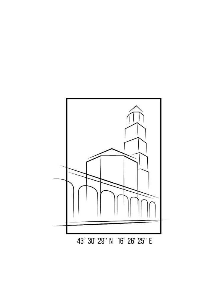 SIMPLE CITY DRAWING | SPLIT, CROATIA by ilcroatia