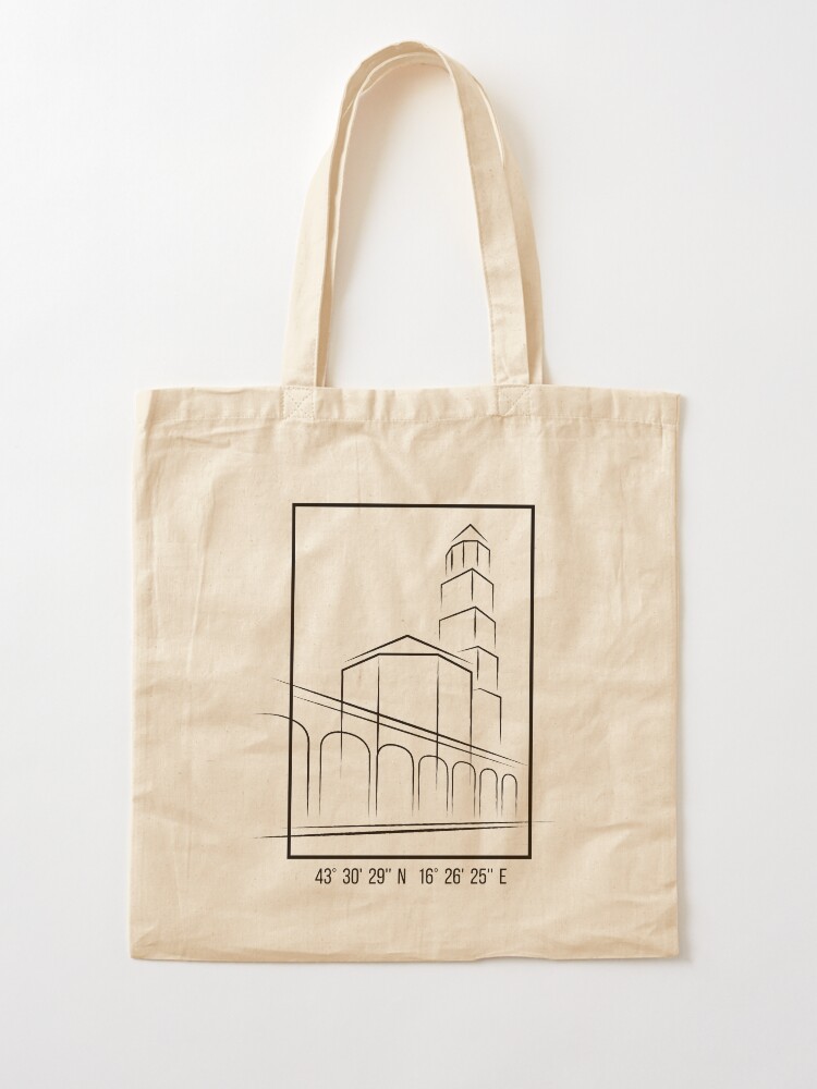 Alternate view of SIMPLE CITY DRAWING | SPLIT, CROATIA Tote Bag