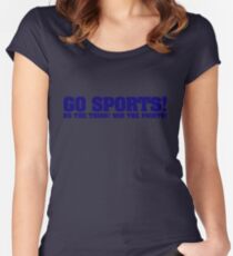 Go sports! Do the thing! Win the points! Women's Fitted Scoop T-Shirt