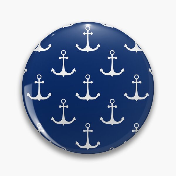 Item preview, Blue Nautical Anchor Pattern designed and sold by newburyboutique.