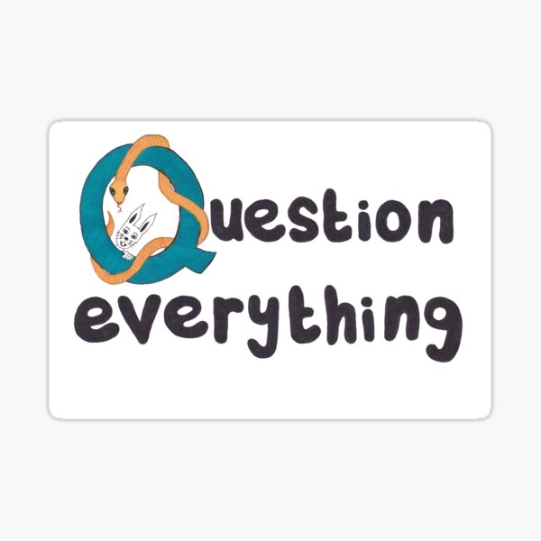 Question everything Sticker