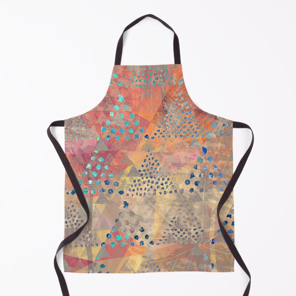 Item preview, TRIANGLES DOTS LEAVES PATTERN-2 designed and sold by Pia Schneider.