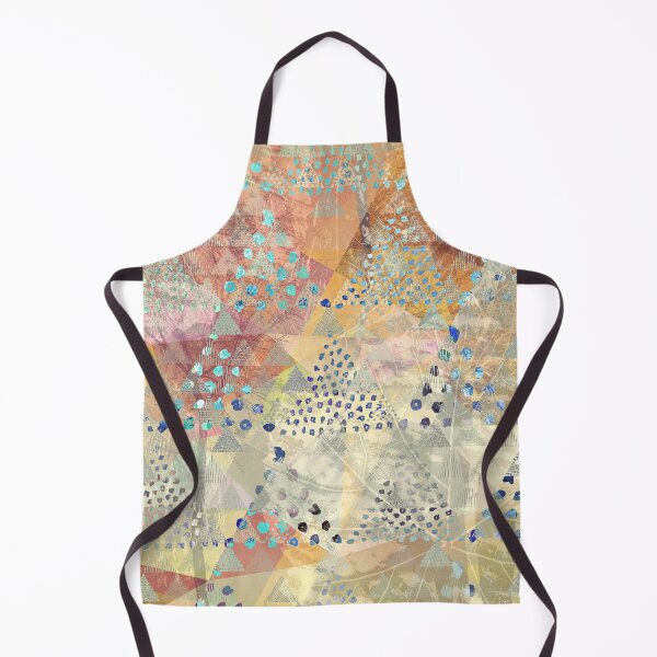 Item preview, TRIANGLES DOTS LEAVES PATTERN-1 designed and sold by Pia Schneider.